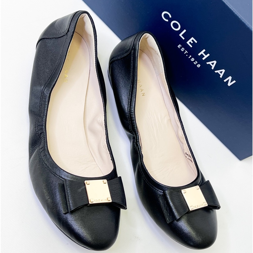 Cole Haan Tali Bow Ballet Size 7 Leather